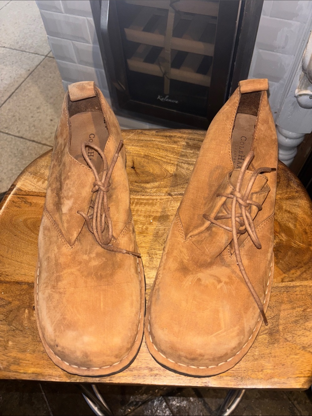 Cole Haan Tan Suede Chukka Boots